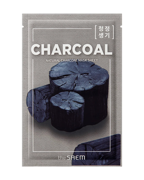Charger l'image 1 dans la galerie. THE SAEM - PURE ESSENCE NATURAL CHARCOAL  MASK SHEET