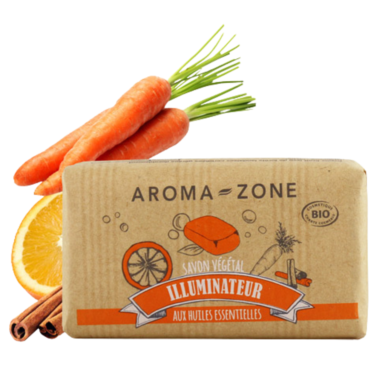 AROMA ZONE - SAVON VÉGÉTAL ILLUMINATEUR (AUX HUILES ESSENTIELLES BIO)