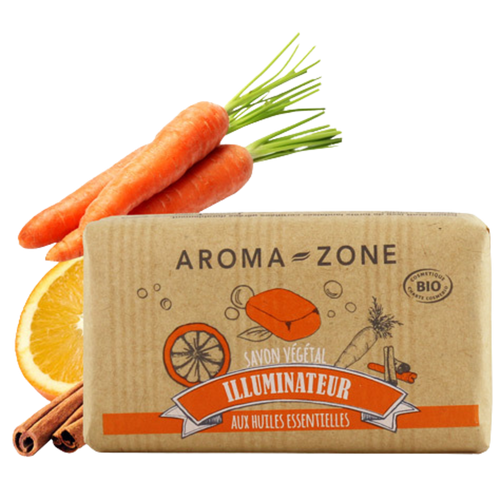 Charger l'image 1 dans la galerie. AROMA ZONE - SAVON VÉGÉTAL ILLUMINATEUR (AUX HUILES ESSENTIELLES BIO)