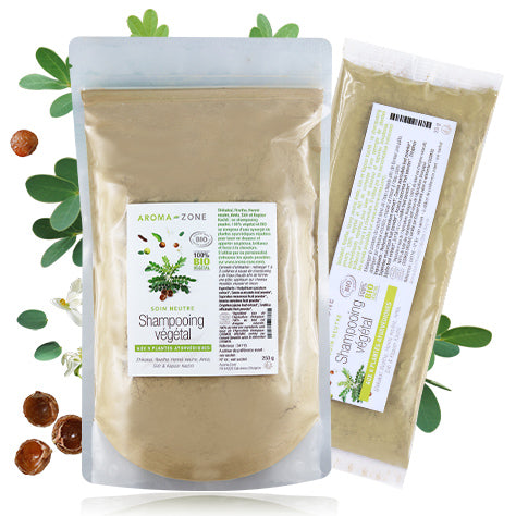 Charger l'image 1 dans la galerie. AROMA ZONE - POUDRE SHAMPOING VEGETAL