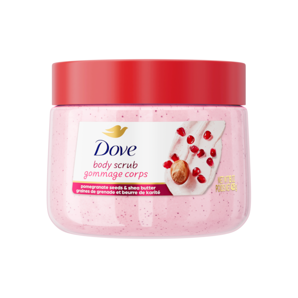 DOVE - EXFOLIATING BODY POLISH (POMEGRANATE SEEDS & SHEA BUTTER)