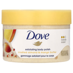 DOVE - EXFOLIATING BODY POLISH (CRUSHED ALMOND & MANGO BUTTER)