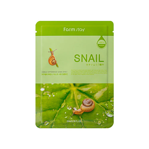 Charger l'image 1 dans la galerie. FARM STAY - VISIBLE DIFFERENCE MASK SHEET SNAIL