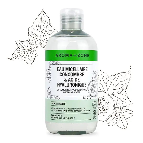 AROMA ZONE - EAU MICELLAIRE AU CONCOMBRE BIO & ACIDE HYALURONIQUE