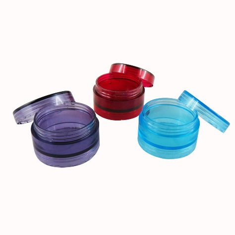 AROMA ZONE - PETITS POTS MULTICOLORES EN PLASTIQUE 10ML (LOT DE 3)