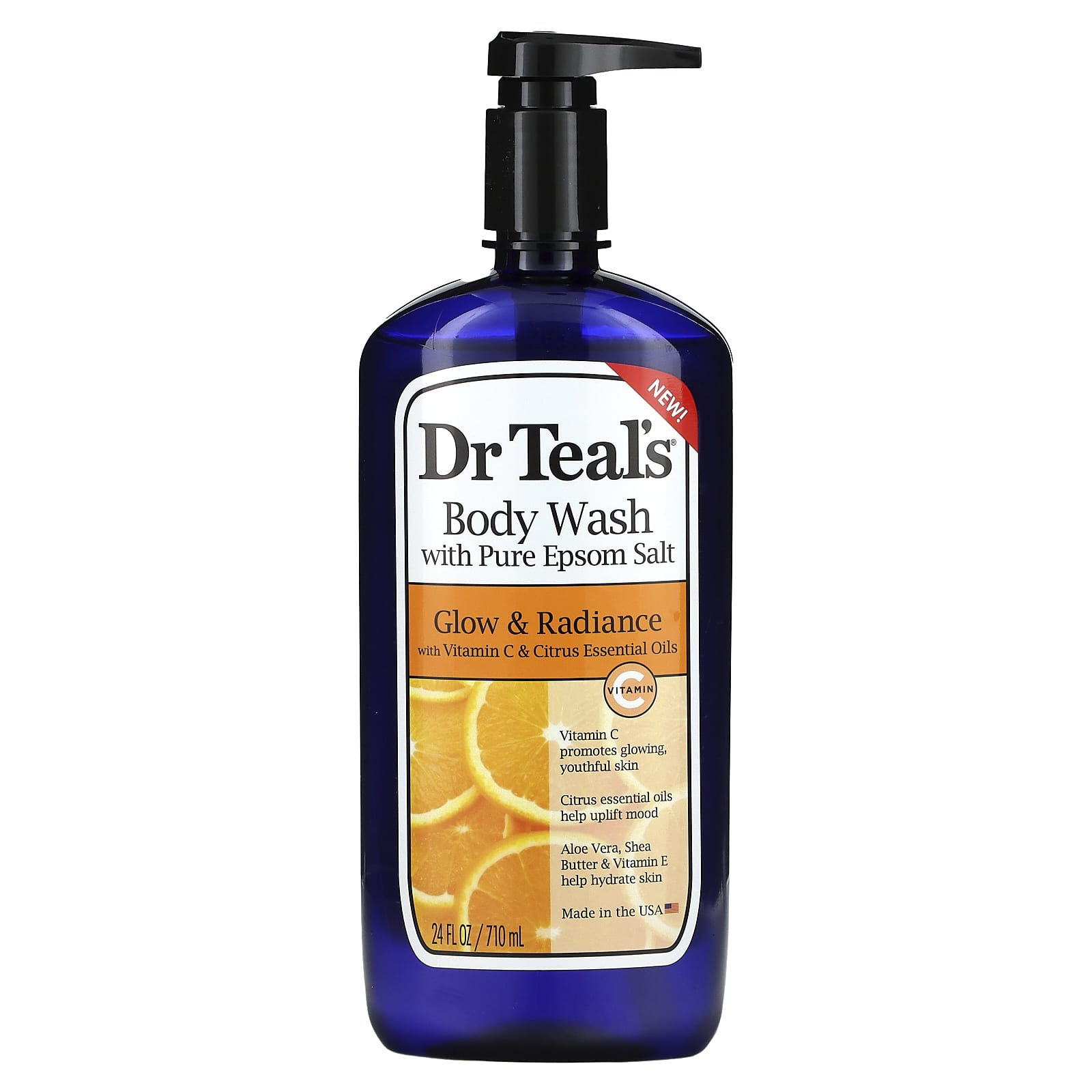 DR TEAL'S - BODY WASH GLOW & RADIANCE - VITAMINE C + CITRUS