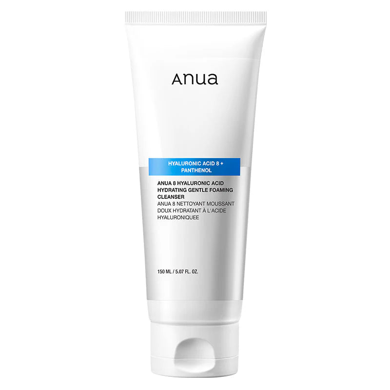 ANUA - HYALURONIC ACID 8 + PANTHENOL HYDRATING FOAM CLEANSER