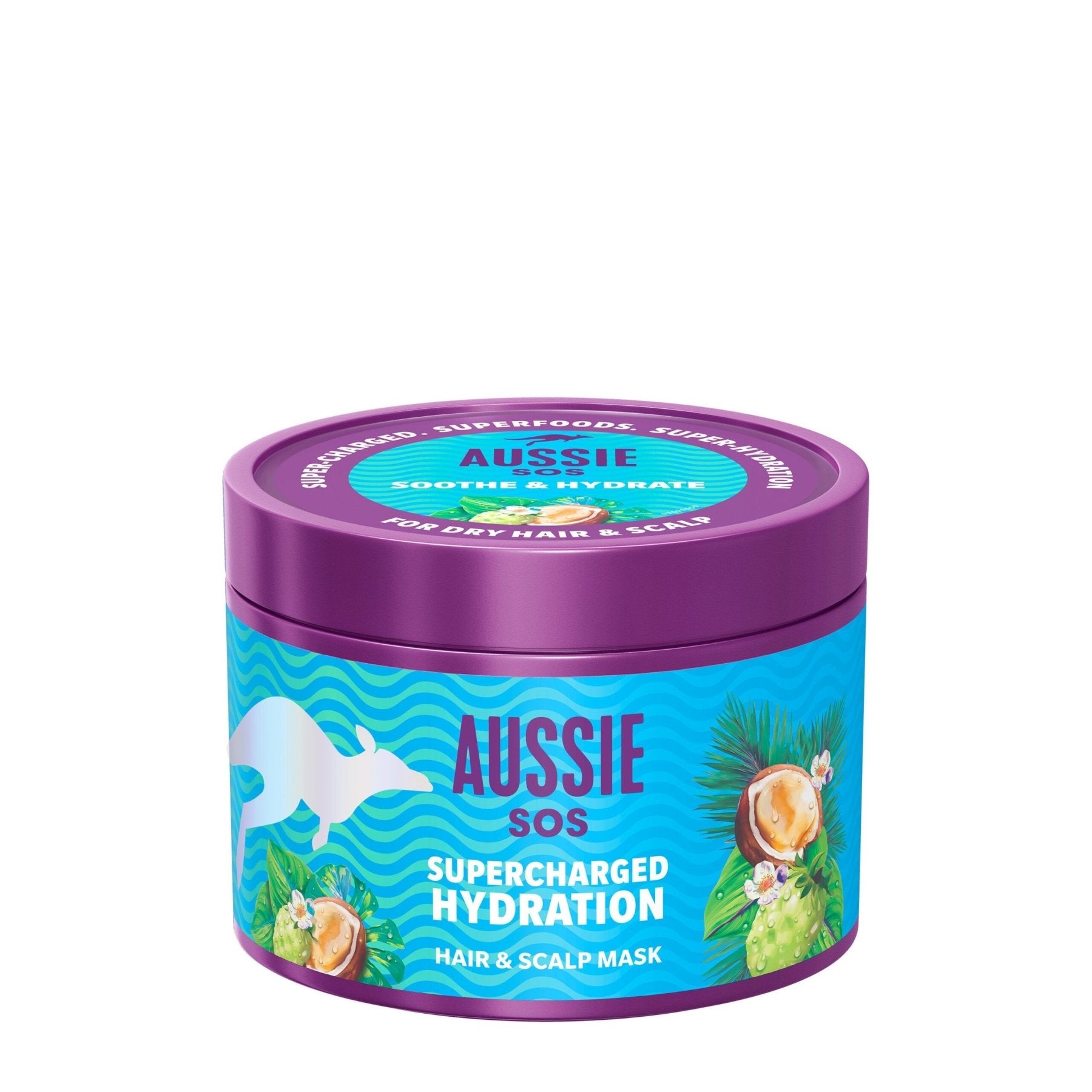 AUSSIE - SOS SUPERCHARCHED HYDRATANT HAIR & SCALP MASK - Aya Léya