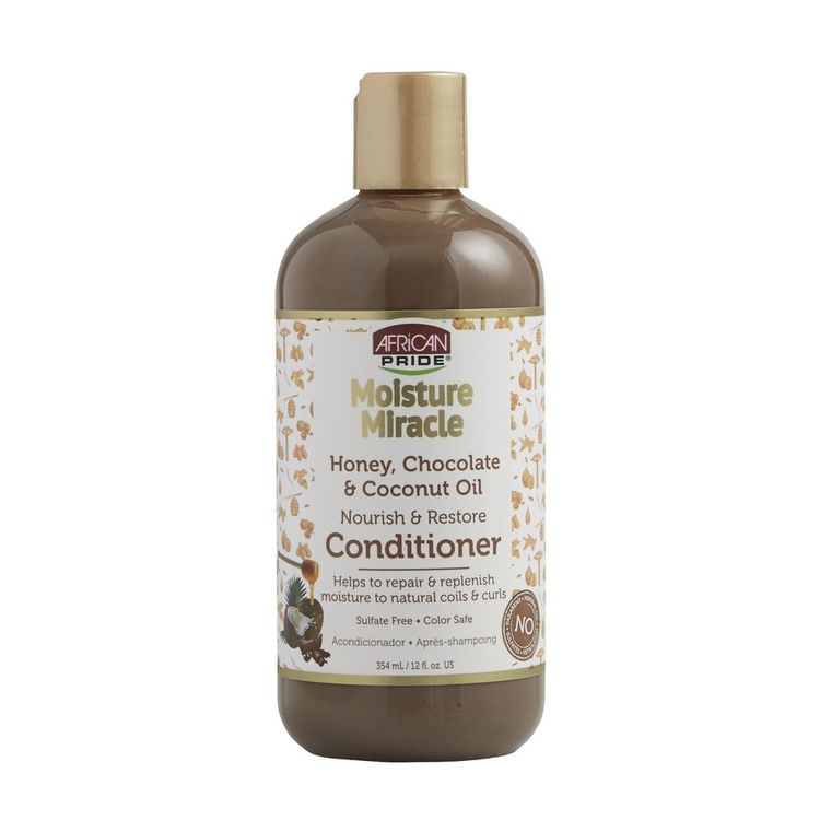 AFRICAN PRIDE - MOISTURE MIRACLE - HONEY, CHOCOLATE & COCONUT OIL NOURISH & RESTORE CONDITIONER