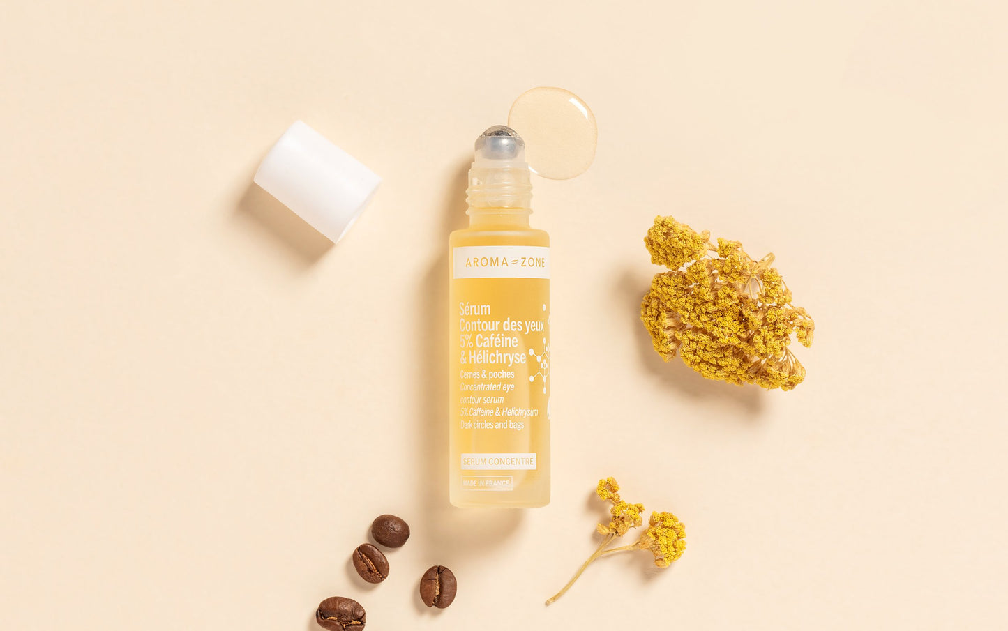 AROMA ZONE - SERUM CONTOUR DES YEUX 5% CAFEINE ET HELICHRYSE