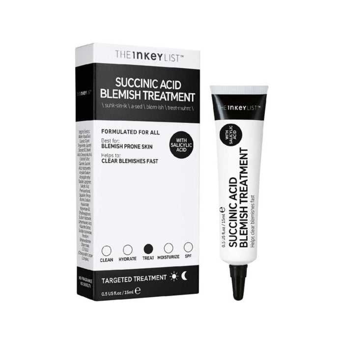 THE INKEY LIST - SUCCINIC ACID BLEMISH TREATMENT - SOIN ANTI-IMPERFECTIONS A L’ACIDE SUCCINIQUE