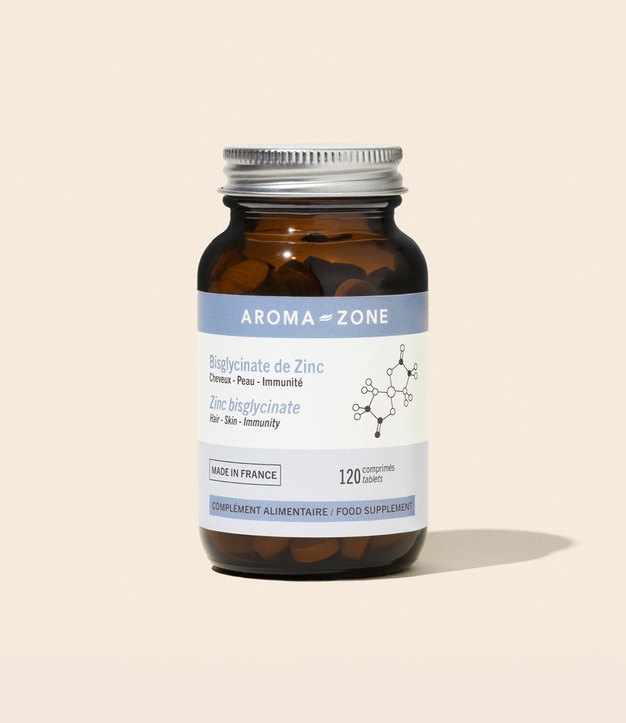 AROMA ZONE - BISGLYCINATE DE ZINC 120 COMPRIMÉS
