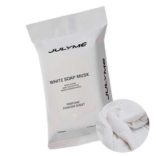 JULYME - PERFUME POWDER SHEET WHITE SOAP MUSK - 20 FEUILLES - Aya Léya