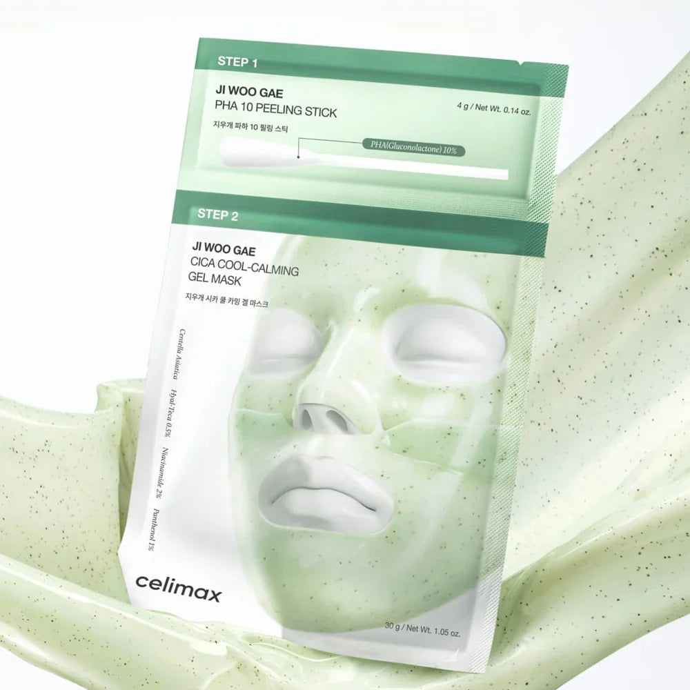 CELIMAX - JI WOO GAE CICA PHA PEEL 2-STEP GEL MASK