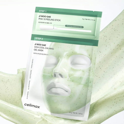 Charger l'image 1 dans la galerie. CELIMAX - JI WOO GAE CICA PHA PEEL 2-STEP GEL MASK