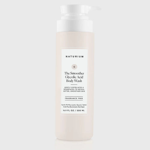 Charger l'image 1 dans la galerie. NATURIUM - THE SMOOTHER GLYCOLIC ACID BODY WASH - SAVON CORPS