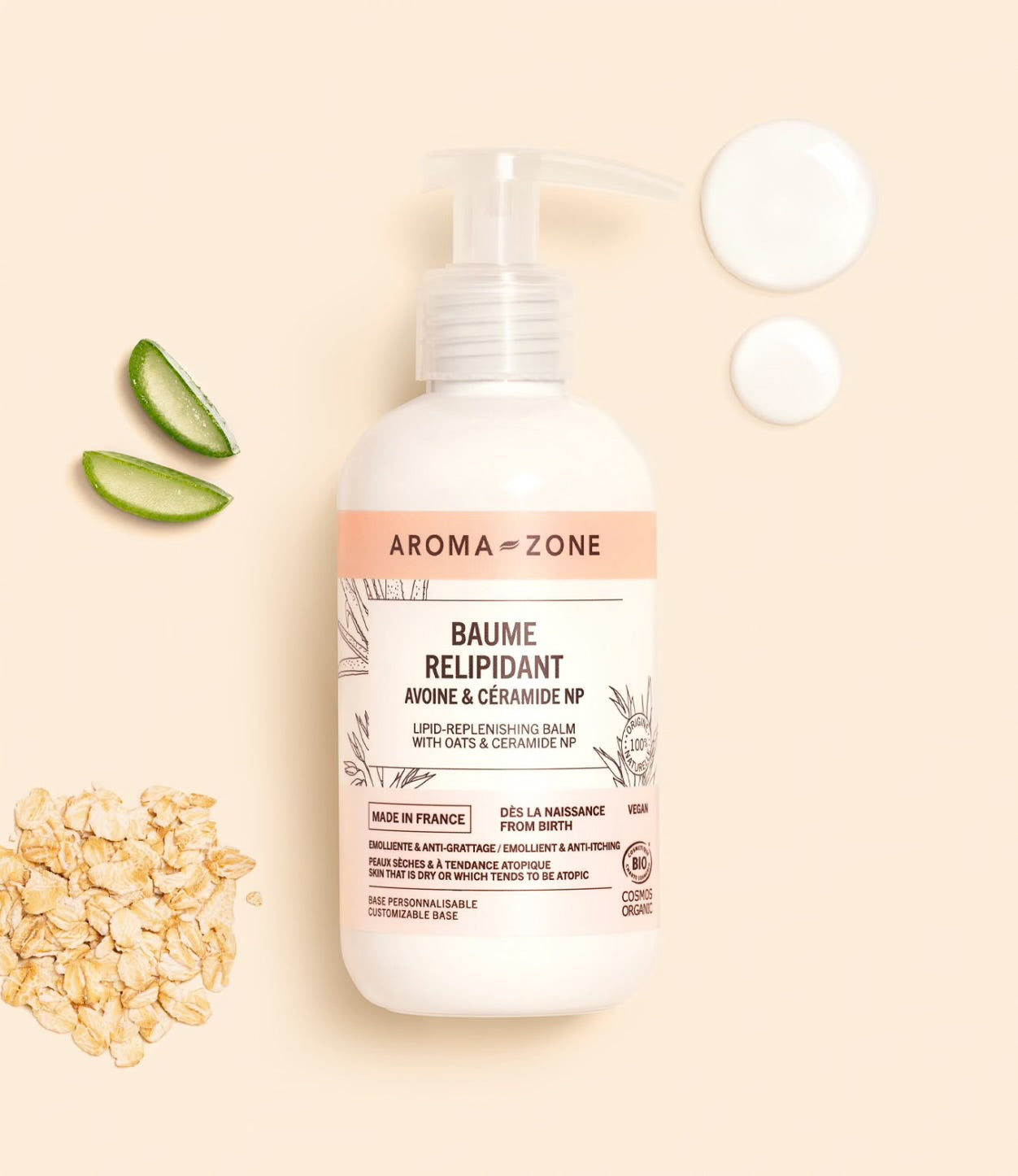 AROMA ZONE - BAUME RELIPIDANT AVOINE ET CERAMIDE
