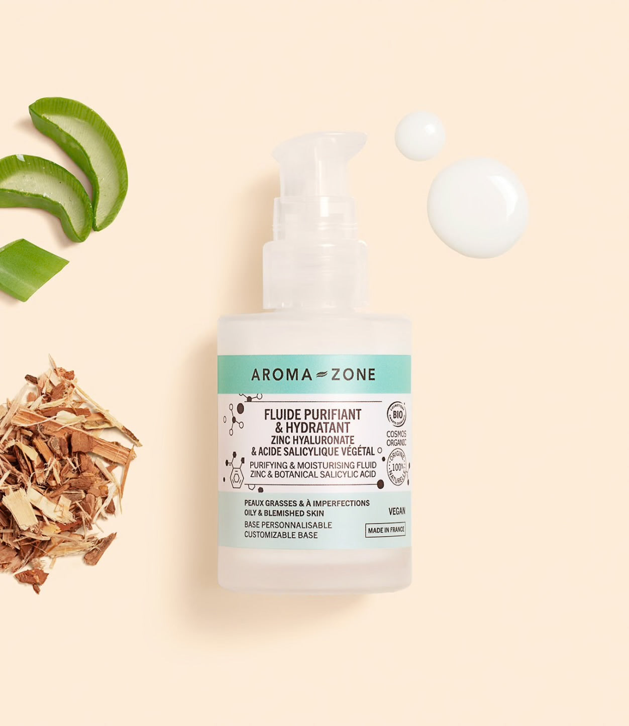 AROMA ZONE - FLUIDE PURIFIANT ET HYDRATANT BIO
