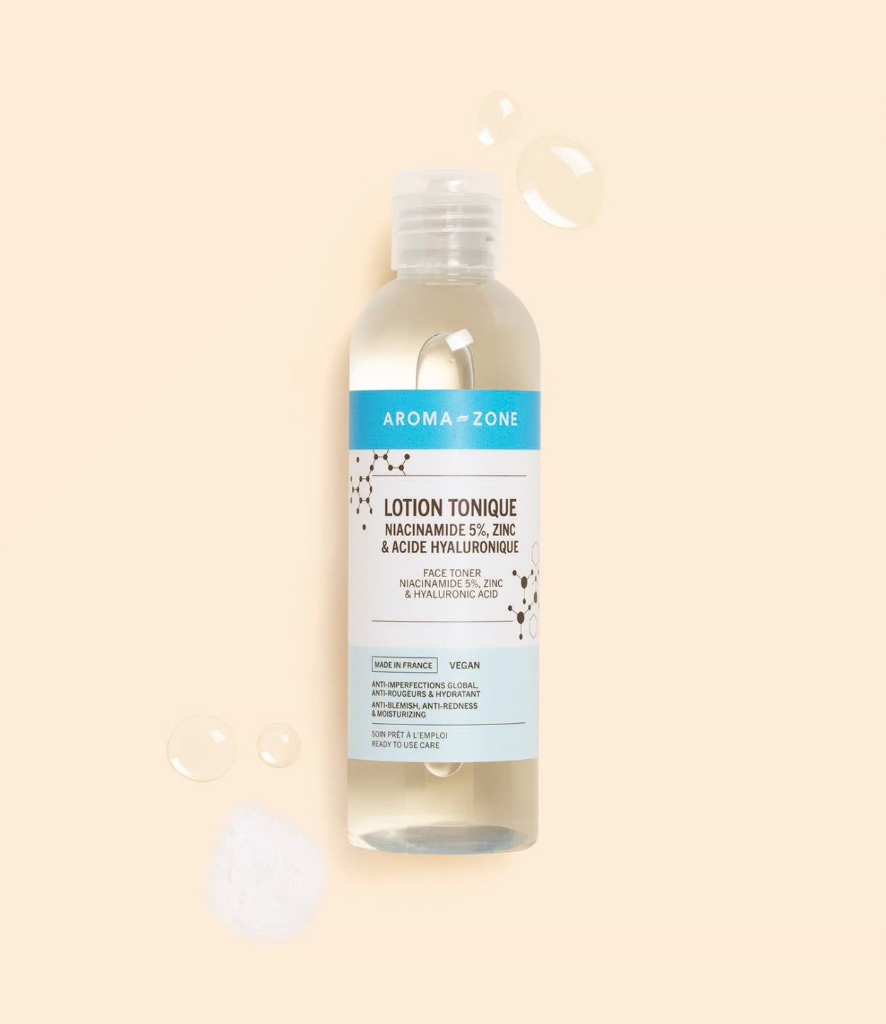 AROMA ZONE - LOTION TONIQUE NIACINAMIDE 5% , ZINC & ACIDE HYALURONIQUE