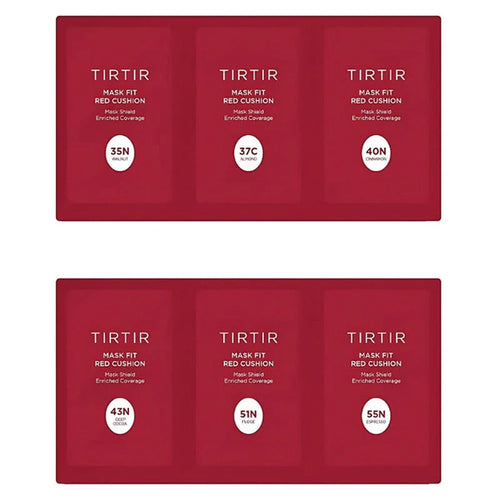 Charger l&#39;image 1 dans la galerie. TIRTIR - KIT ESSAI MASQUE FIT COUSSIN ROUGE 6 TEINTES