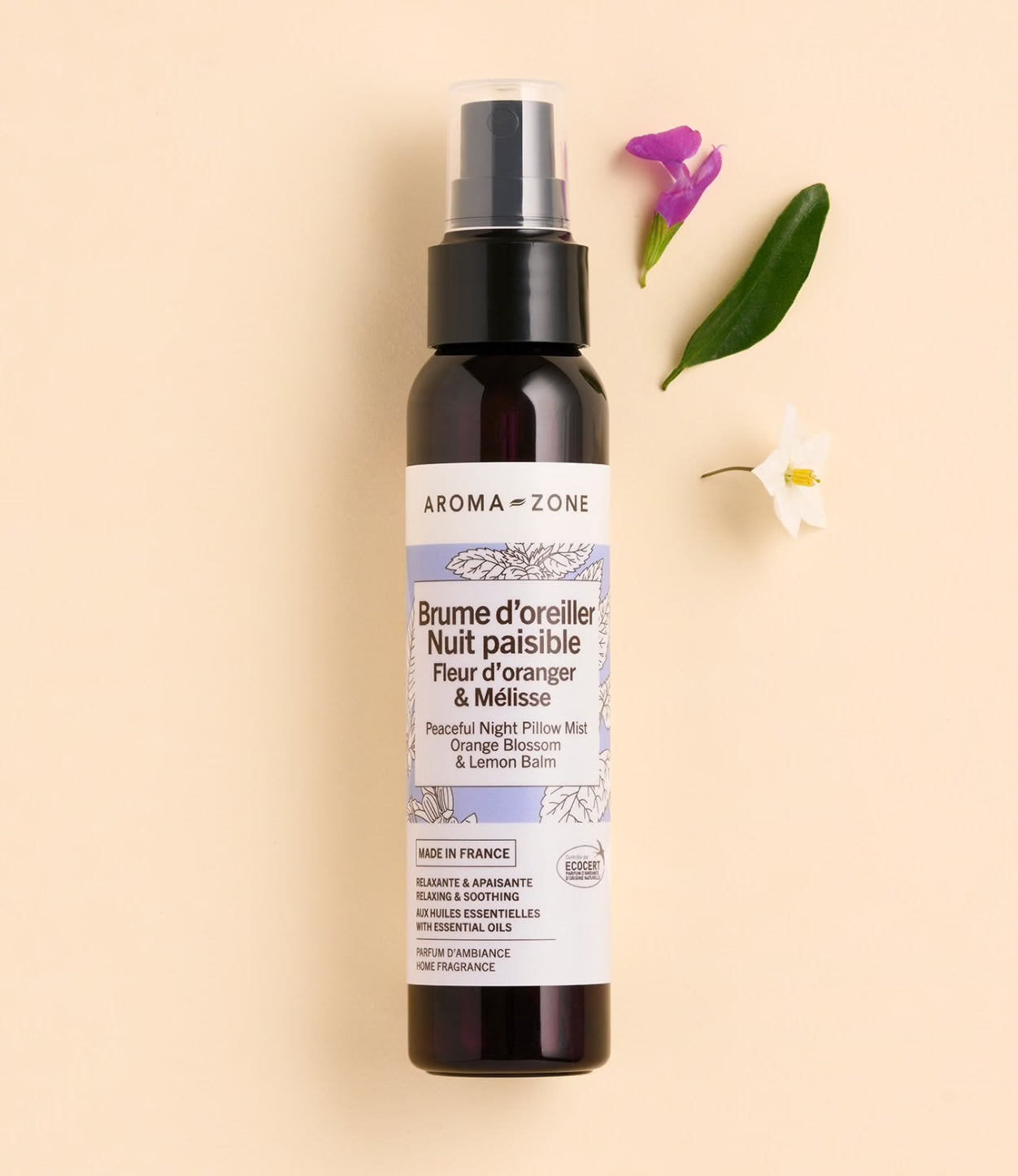 AROMA ZONE - BRUME D’OREILLER NUIT PAISIBLE FLEUR D’ORANGER & MÉLISSE