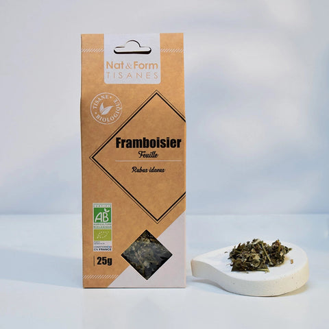 NAT & FORM TISANES - TISANE FRAMBOISIER FEUILLES BIO - SACHET KRAFT