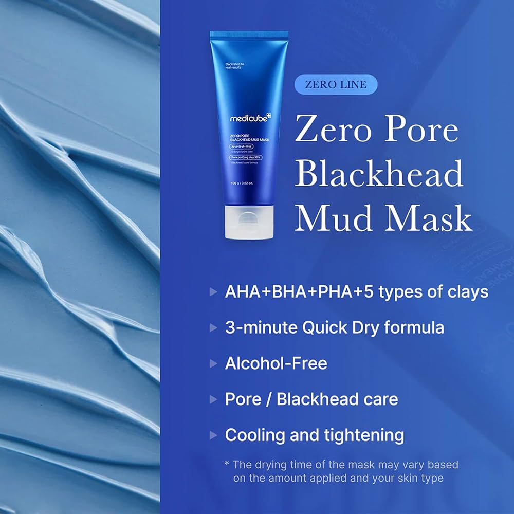 MEDICUBE - ZERO PORE BLACKHEAD MUD MASK