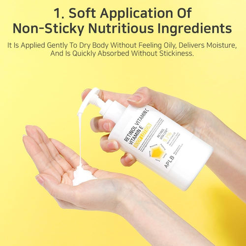 Charger l'image 1 dans la galerie. APLB  - RETINOL VITAMINE C VITAMINE E BODY LOTION