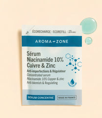 AROMA ZONE - SÉRUM CONCENTRÉ NIACINAMIDE 10% CUIVRE ZINC EMBALLAGE ECO-RECHARGE