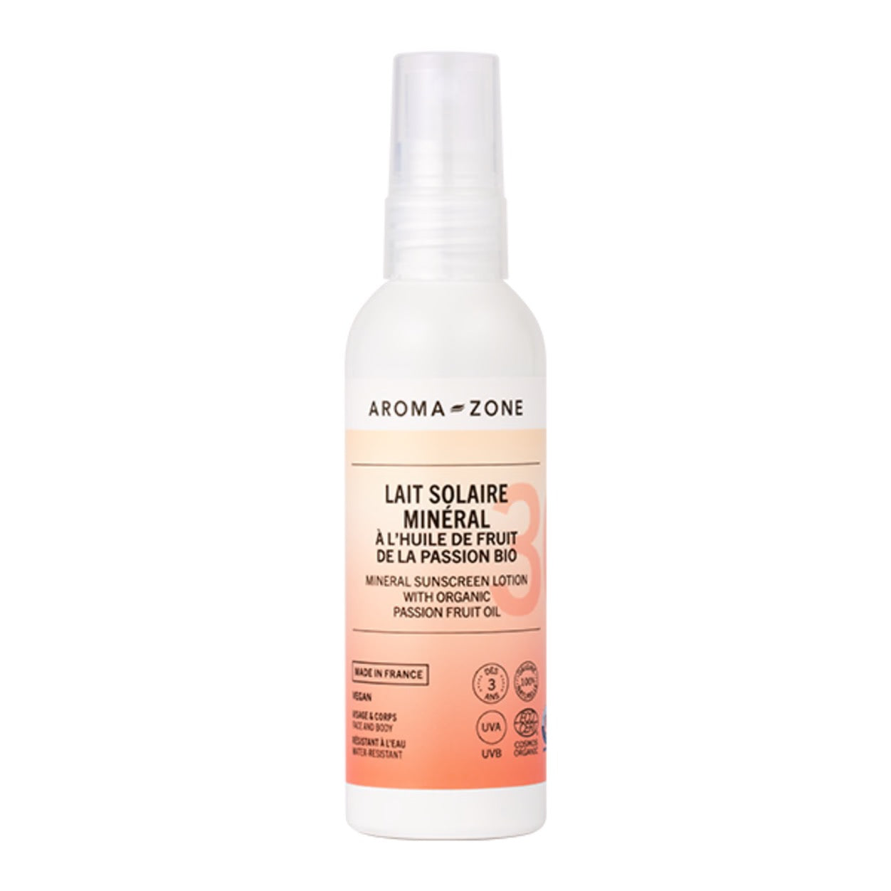 AROMA ZONE - SPRAY SOLAIRE MINERAL A L’HULE DE FRUIT DE LA PASSION BIO SPF 30