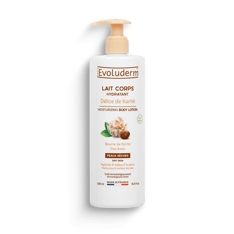 EVOLUDERM - LAIT CORPS HYDRATANT DELICE DE KARITÉ  MOISTURIZING BODY LOTION