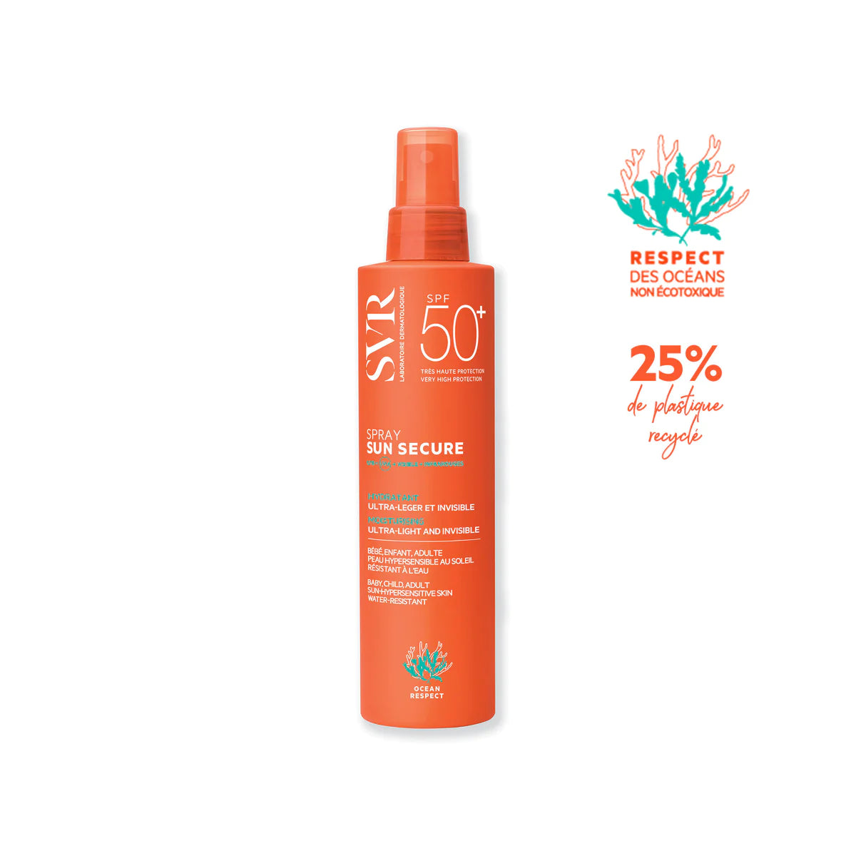 SVR - ECRAN SOLAIRE - SPRAY SUN SECURE SPF50+