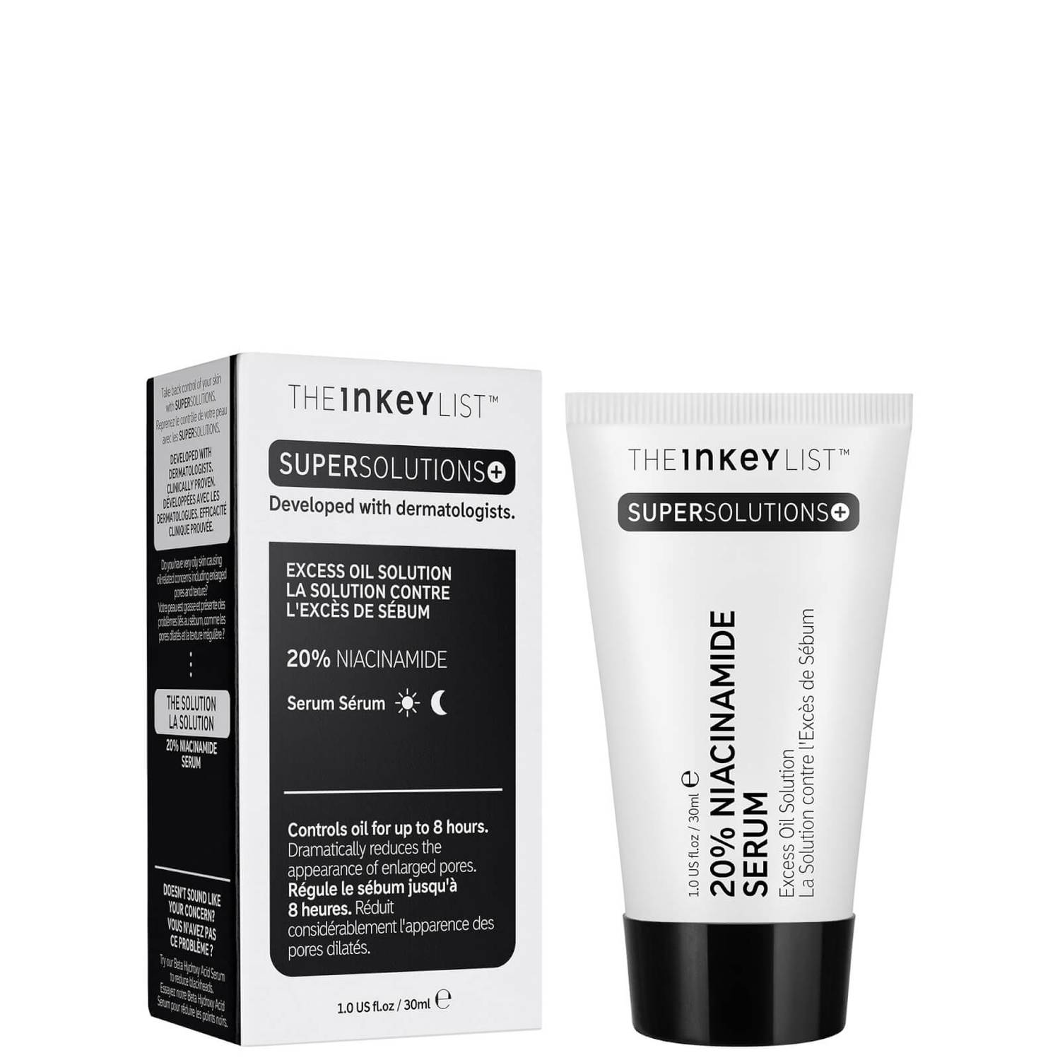 THE INKEY LIST - EXCESS OIL SOLUTION 20% NIACINAMIDE - SOLUTION CONTRE L'EXCES DE SEBUM AVEC DU NIACINAMIDE 20 %