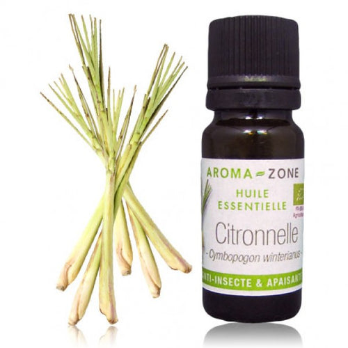 Charger l'image 1 dans la galerie. AROMA ZONE - HUILE ESSENTIELLE DE CITRONNELLE BIO