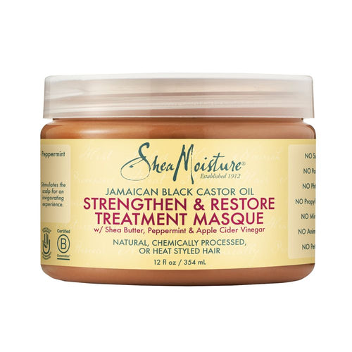 Charger l'image 1 dans la galerie. SHEA MOISTURE JAMAICAN BLACK CASTOR OIL - STRENGTHEN & RESTORE MASQUE