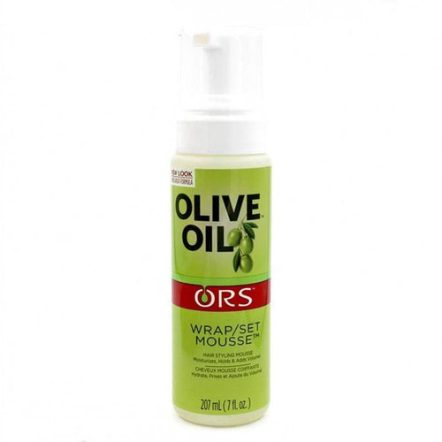 Charger l'image 1 dans la galerie. NAMASTE ORS - OLIVE OIL HOLD AND SHINE WRAP SET MOUSSE