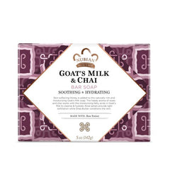 NUBIAN HERITAGE - SAVON CHEVRE ET CHAI - GOAT'S MILK  & CHAI BAR SOAP