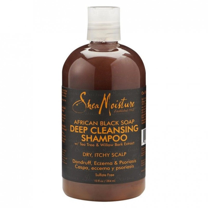 SHEA MOISTURE BLACK SOAP - DEEP CLEANSING SHAMPOO